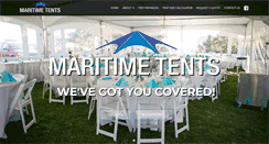 Desktop Screenshot of maritimetents.com